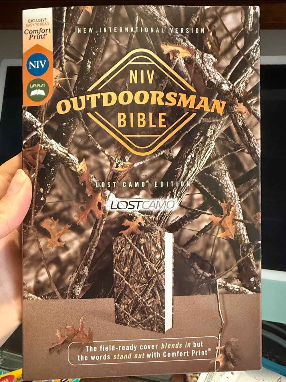 NIV Outdoorsman Bible - Lost Camo (Brown Camo)